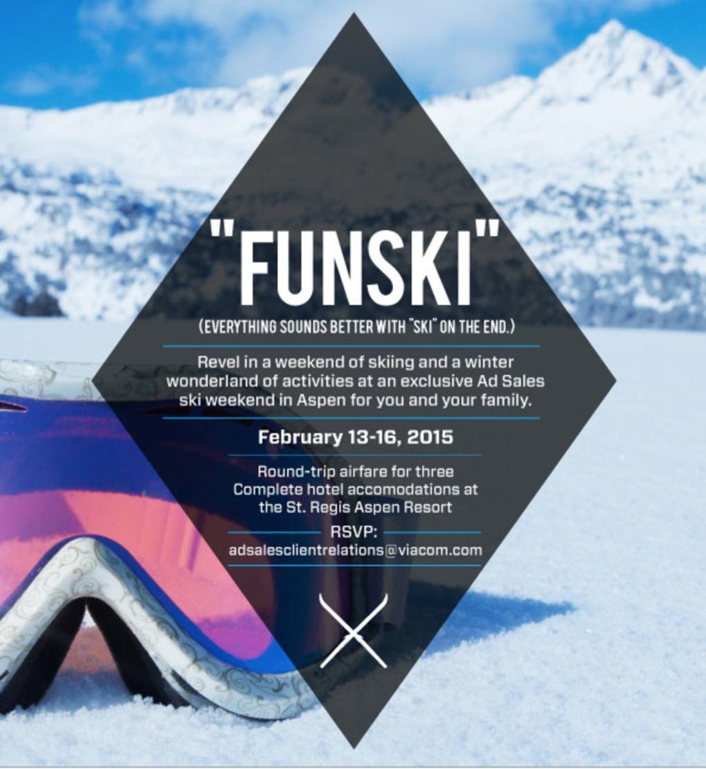 VIACOM AD SALES CLIENT SKI WEEKEND EVITE